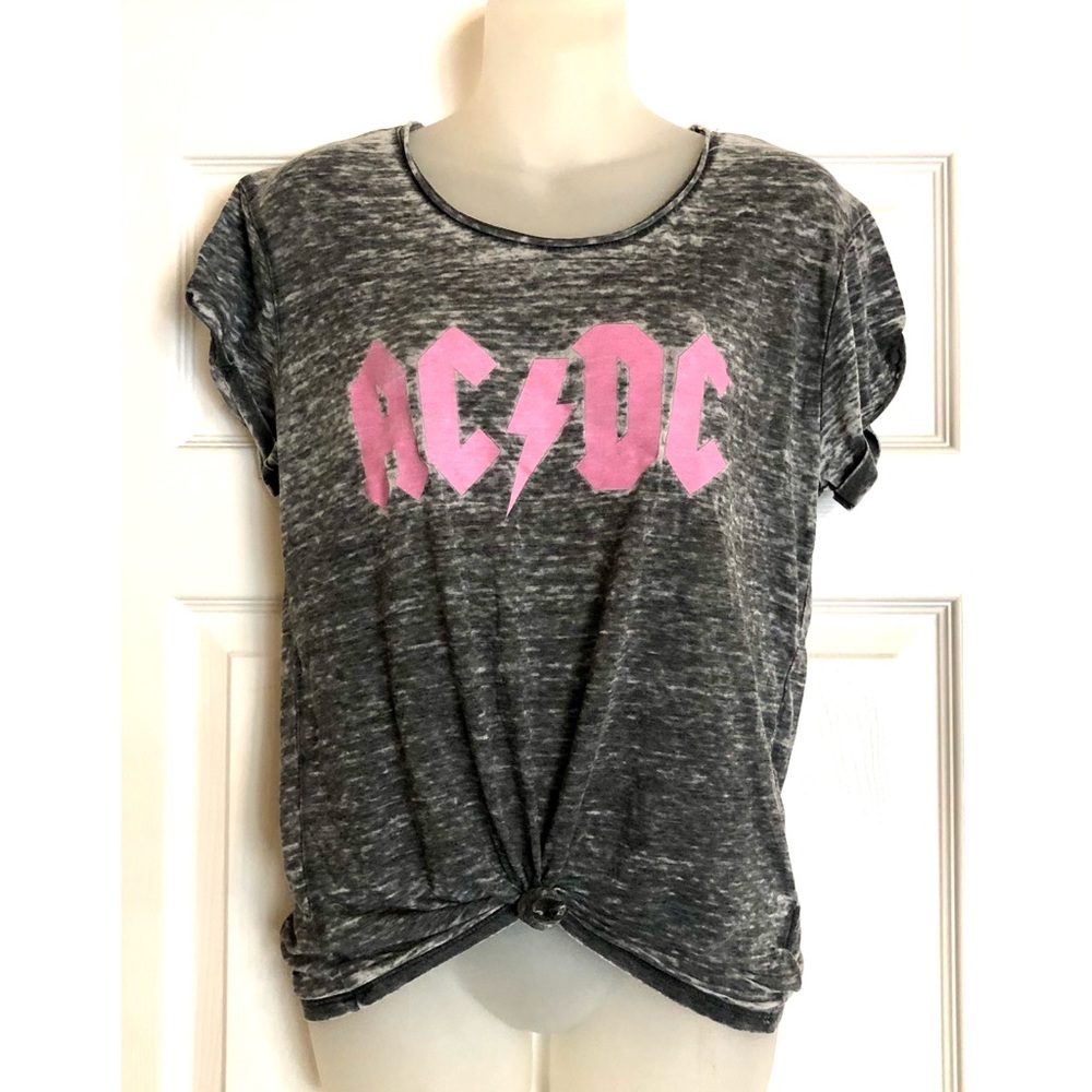 AC/DC Band Tie Front Tee